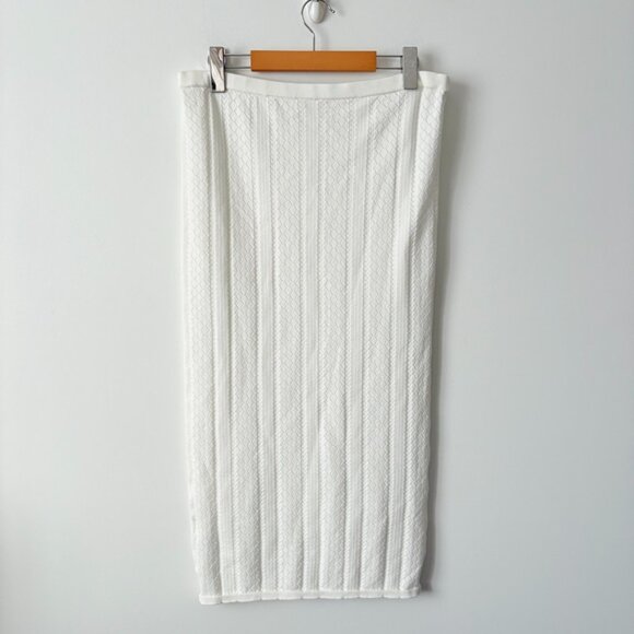 Aritzia Little Moon SET Balmy + Rico Tube Top/High Rise Knit Midi Skirt Birch - Picture 8 of 11